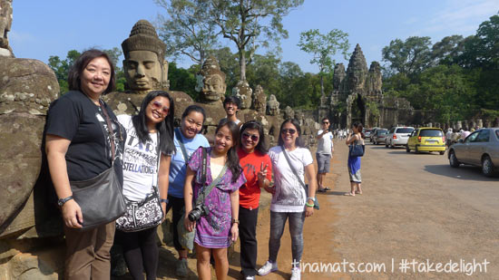 At the South Gate of Angkor Thom