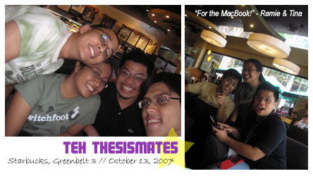 The Thesismates - Starbucks, 10.13.07